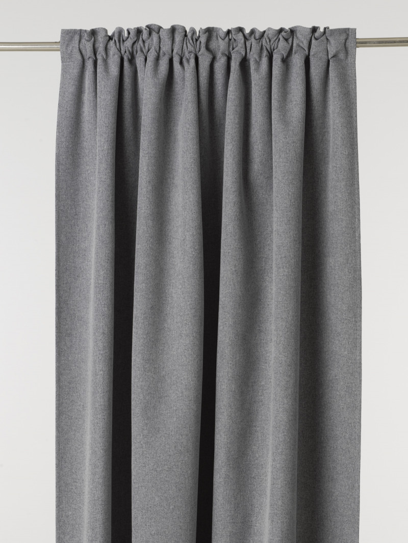 Gardinlängd Liv 2 pack grå mörkläggning