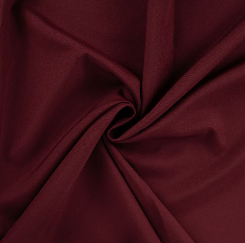 Bi-stretch dekor 280 cm vinröd