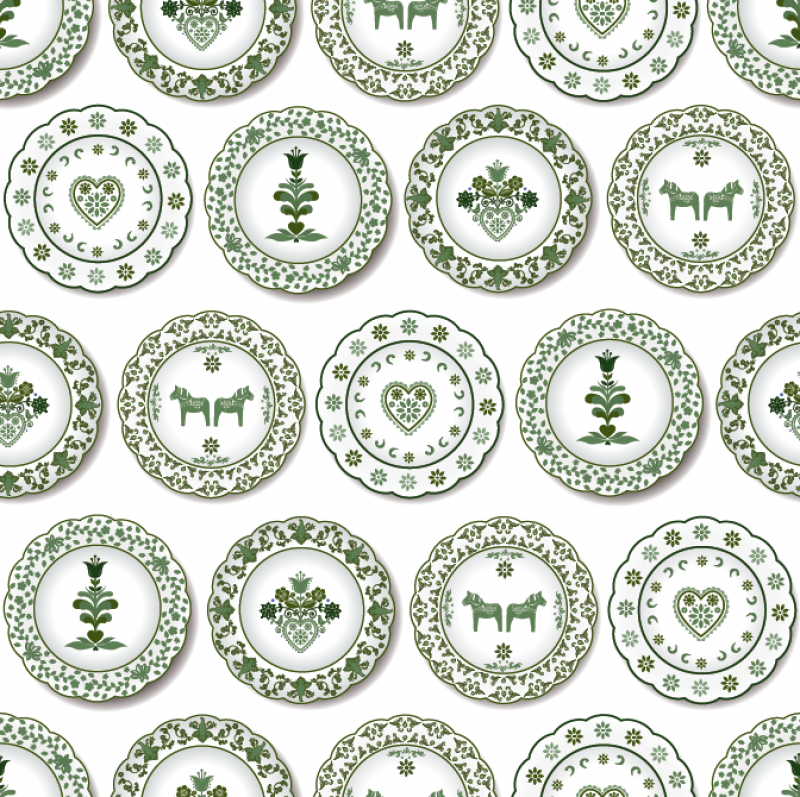 Dalatallrik grön