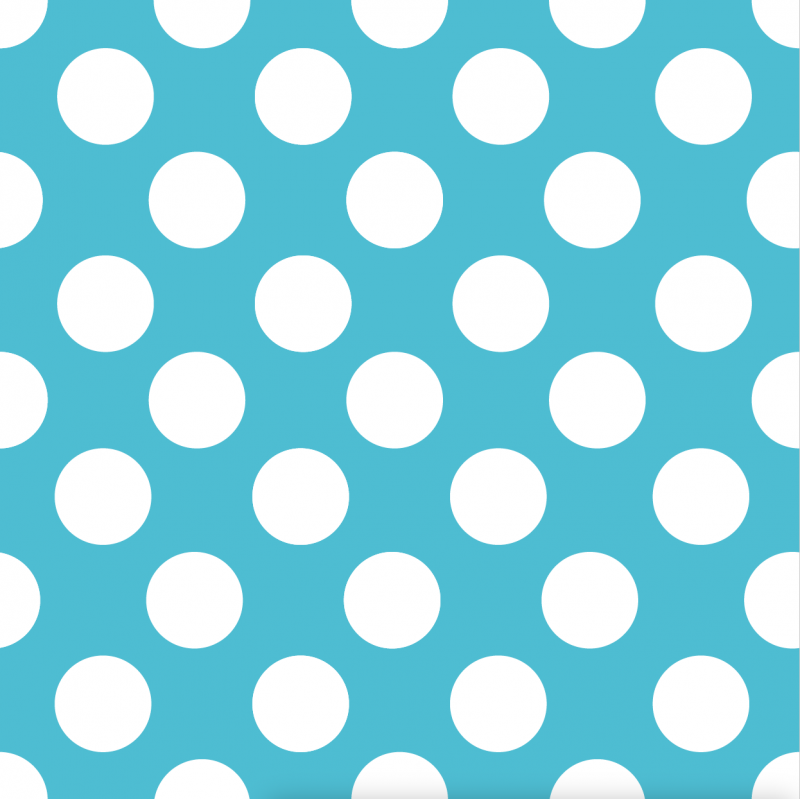 Pricken stor vit turkos