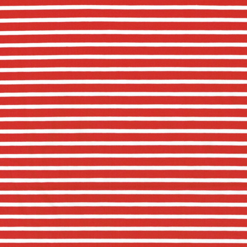 Smal 13/1 röd/vit rand eko