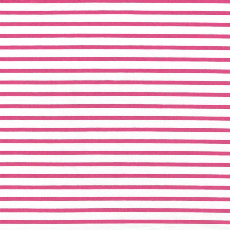 Smal 1/10 vit/cerise rand eko