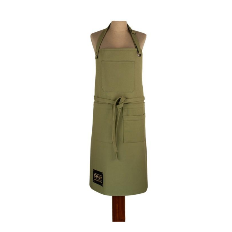Förkläde canvas grön