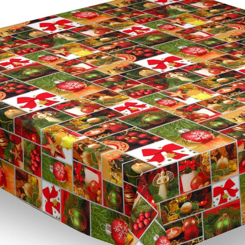 Vaxduk jul rutmönster