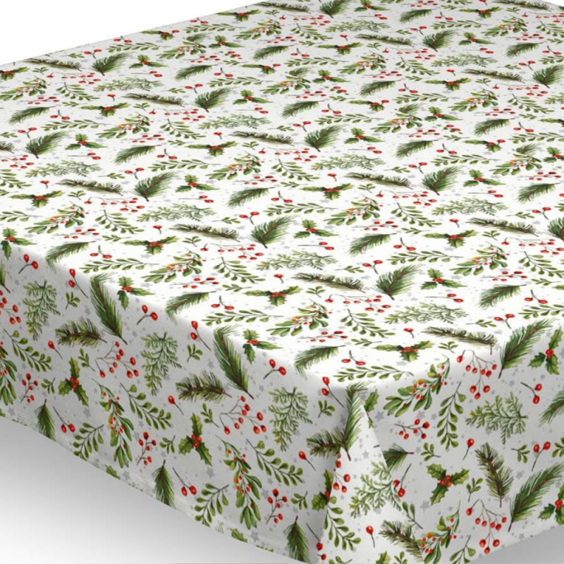 Vaxduk jul röda bär