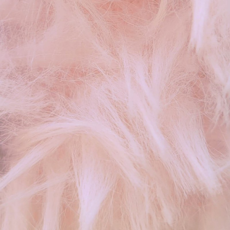 Päls Panda ljusrosa