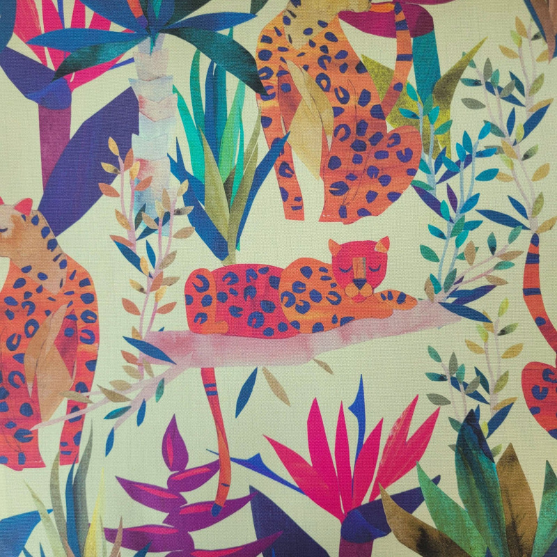 Mönstrad markisväv safari beige