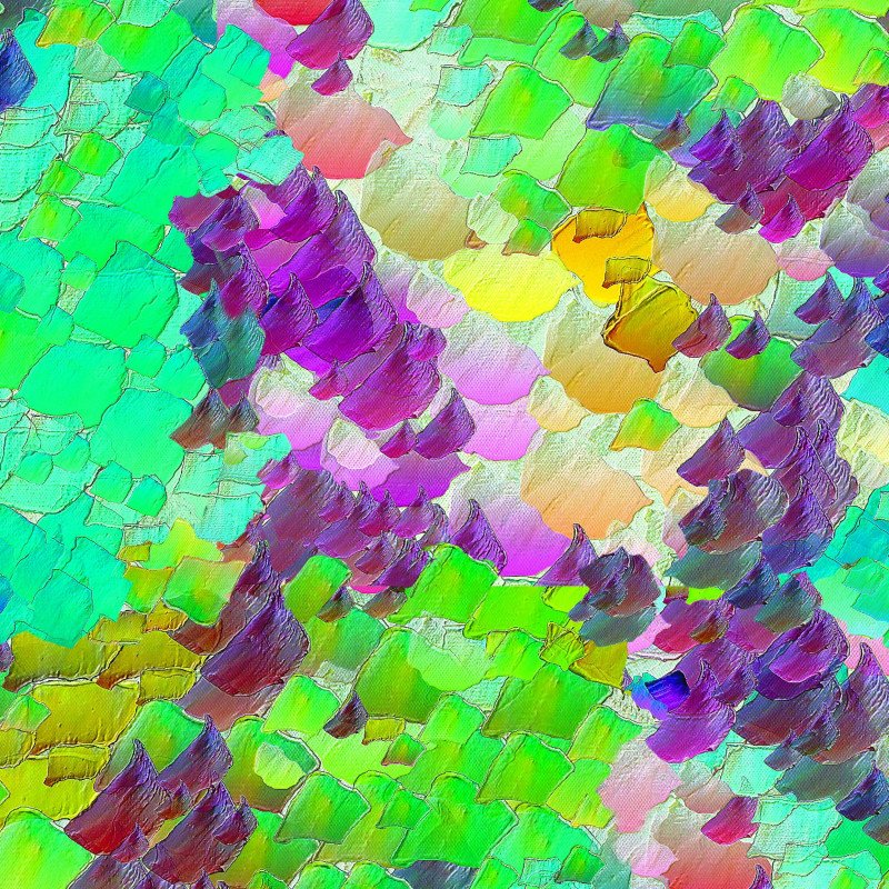 Mönstrad markisväv Giverny turkos