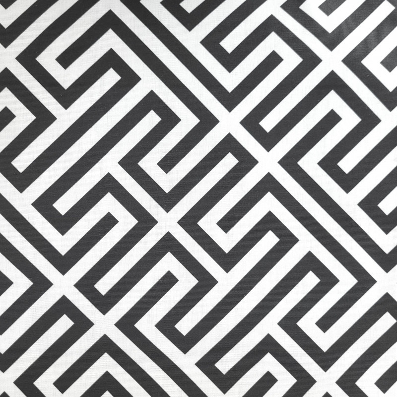 Mönstrad markisväv Osaka svart