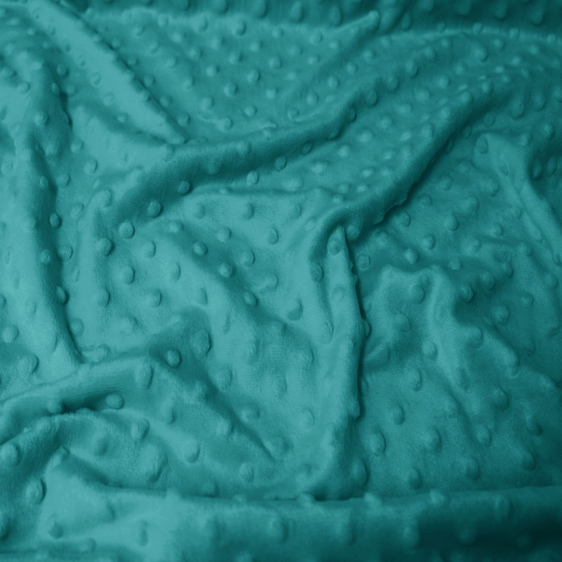 Minky petrolgrön prickar