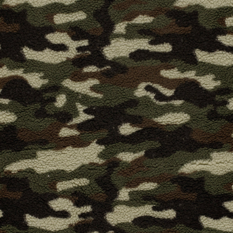 Fleece i pile kamouflage