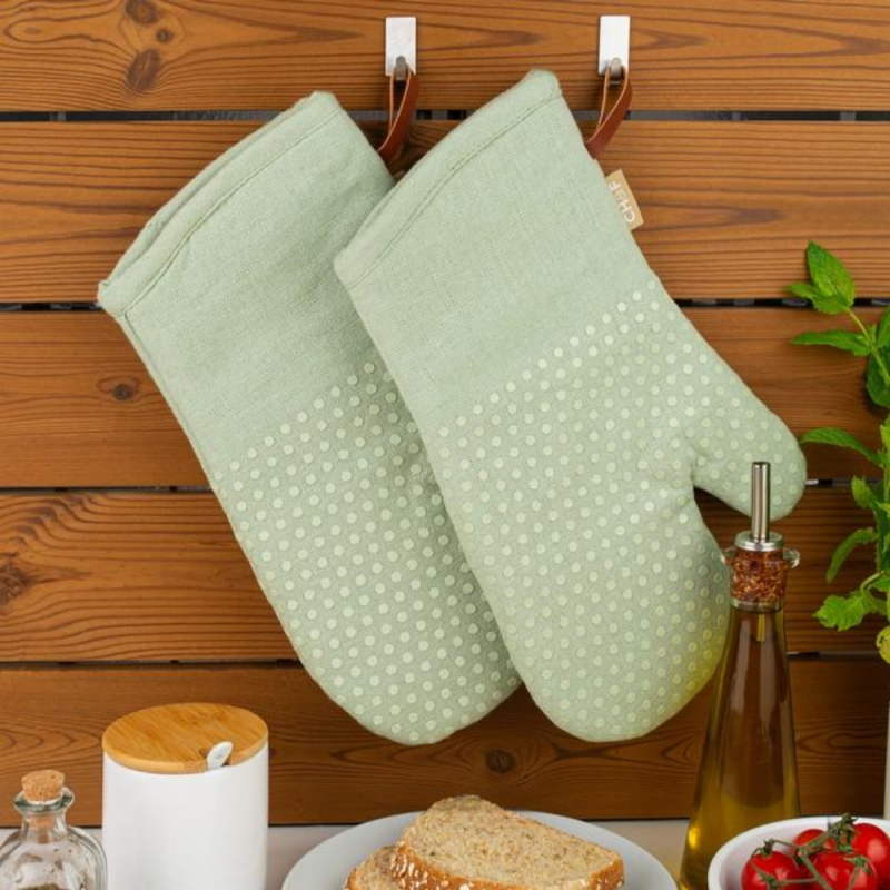 Grytvante salviagrön med silikonprickar