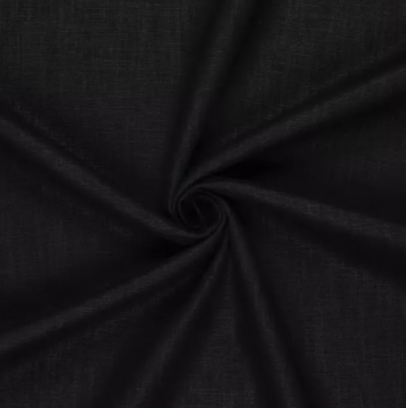 Halvlinne Anette svart 999