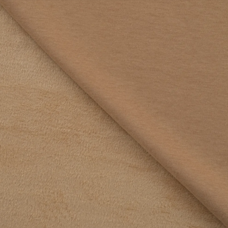 Jogging 053 caramel uni dubbelsidig