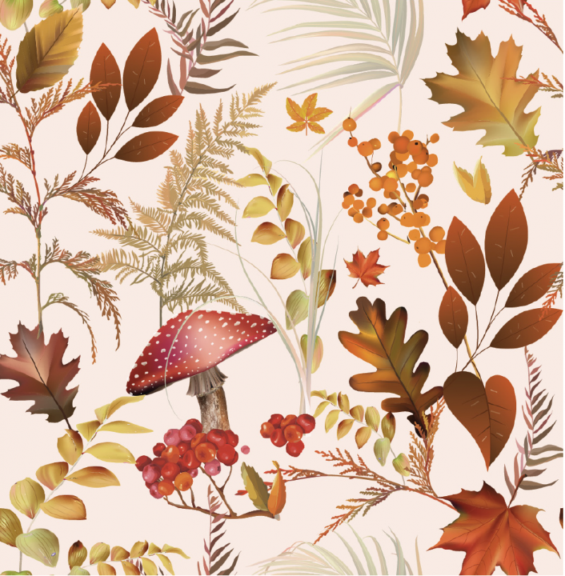 Rönnbär höst ljusrosa