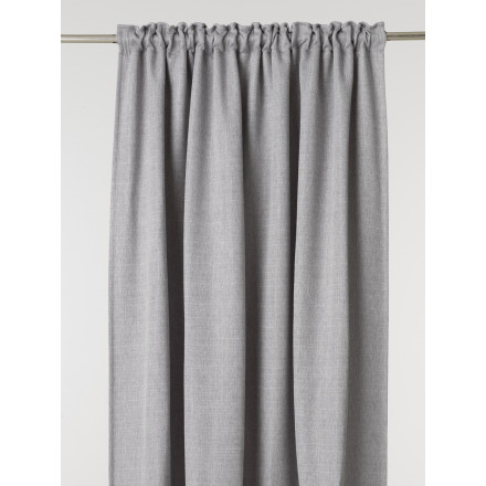 Gardinlängd Gry 2 pack ljusgrå mörkläggning
