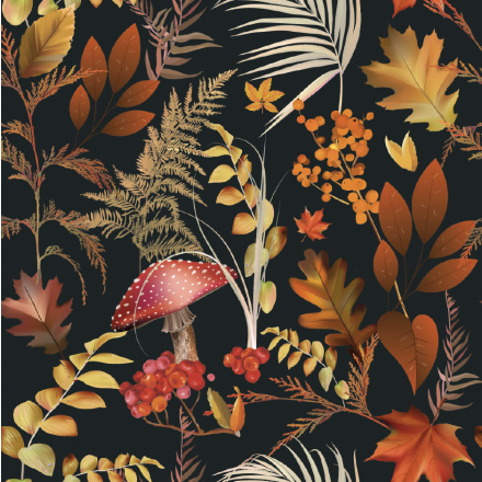 Rönnbär höst svart