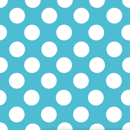 Pricken stor vit turkos