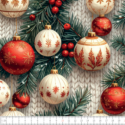 Julkulor på stickat