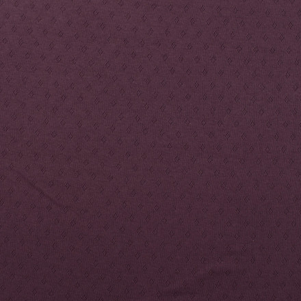 Trikå med hålmönster mauve