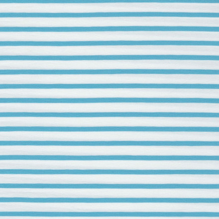 Smal 1/27 vit/turkos rand eko