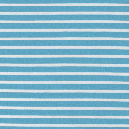 Smal 27/1 turkos/vit rand eko