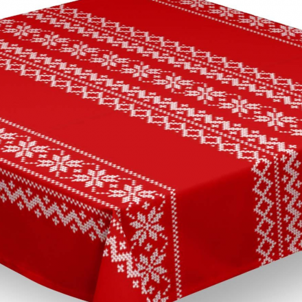 Vaxduk stickade julstjärnor