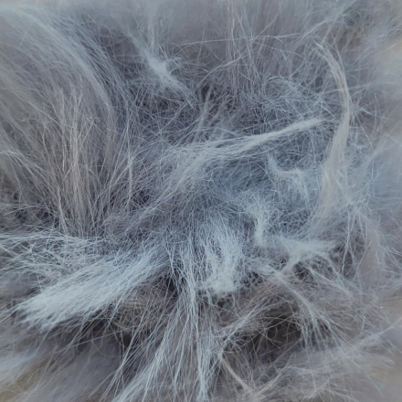 Päls Panda ljusgrå