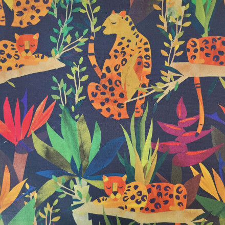 Mönstrad markisväv safari grön