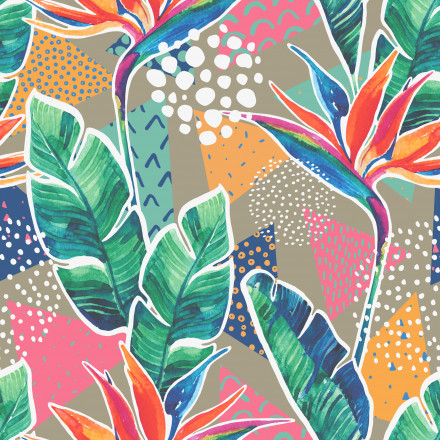 Mönstrad markisväv paradis