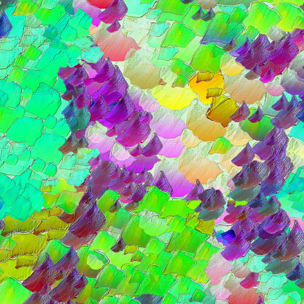 Mönstrad markisväv Giverny turkos