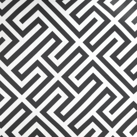 Mönstrad markisväv Osaka svart