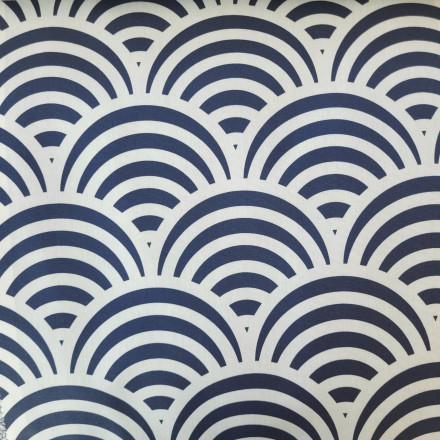 Mönstrad markisväv Nami marin