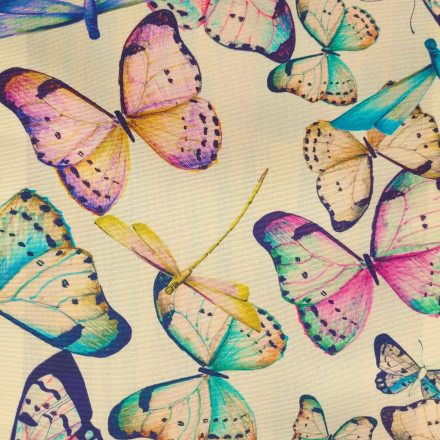 Mönstrad markisväv Manila cloud