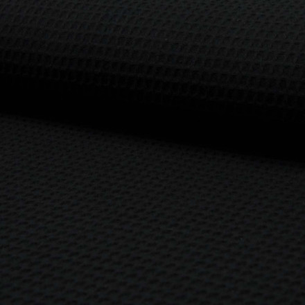 Våffeltyg svart