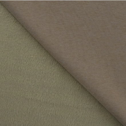 Jogging 055 taupe uni dubbelsidig