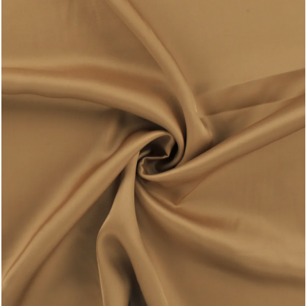 Viskos satin mörk kamel 560