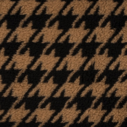 Teddy brun hundtandsmönstrad 