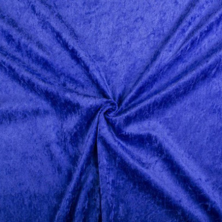 Krossad plysch 045 blå