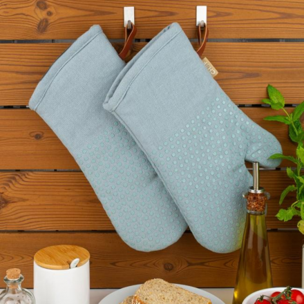 Grytvante duvblå med silikonprickar