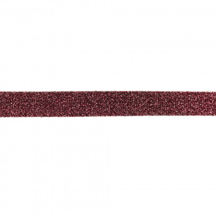 Bias glitterband 2 cm mörk rosa