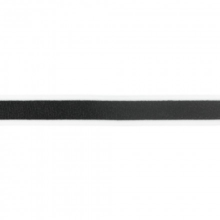 Band elastiskt vit kant svart