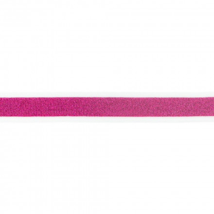 Band elastiskt vit kant fuchsia