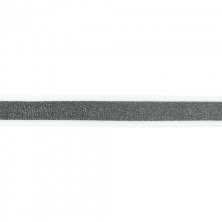 Band elastiskt vit kant grå