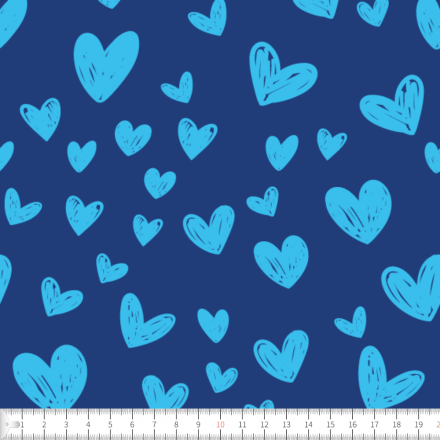 Hjärtströssel blå