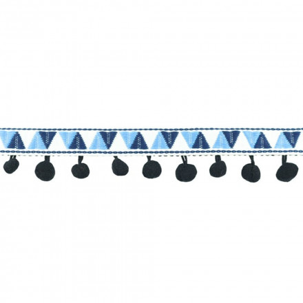 Pom Pom lace Inka svart