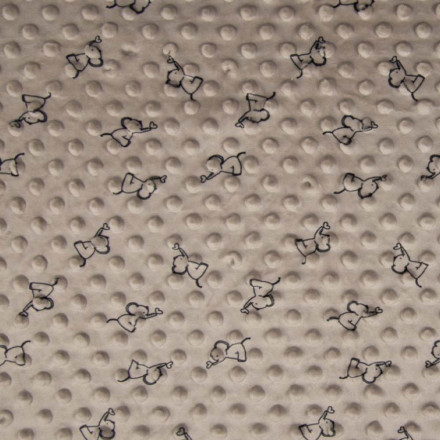 Minky mönstrad elefant sand