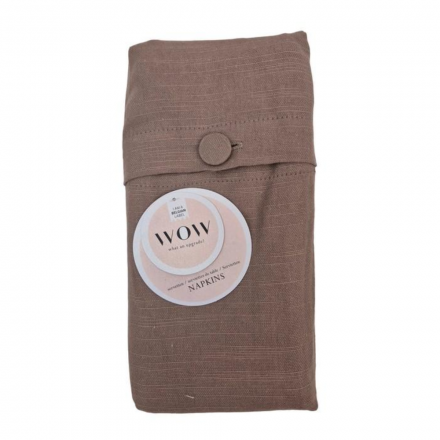 Servetter brun 4 st 45 x 45 cm