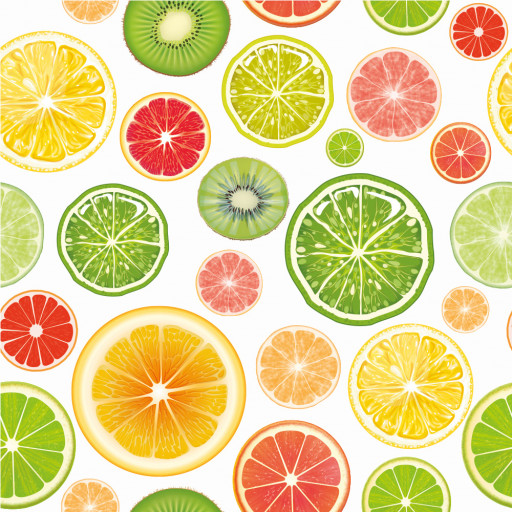 Lime, kiwi, citron vit