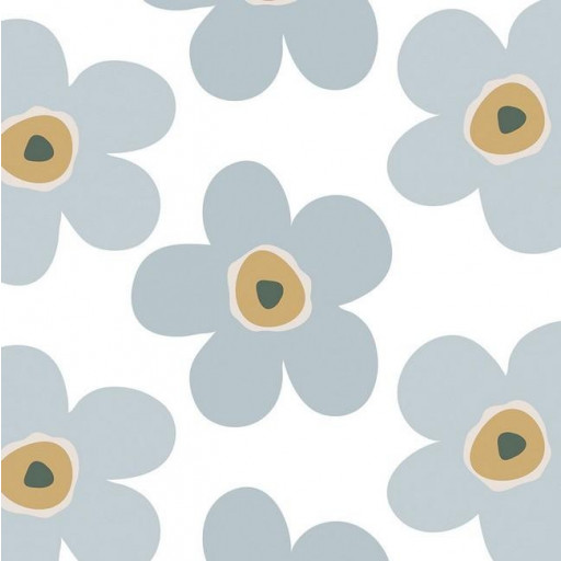 Vaxduk big flower ice grey